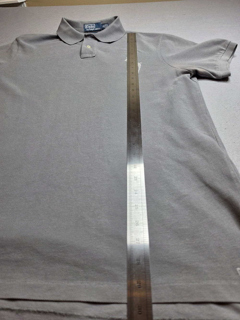 Polo by Ralph Lauren Men's Classic Gray Polo Shirt Grey Pony Big Pony XL - Picture 6 of 8